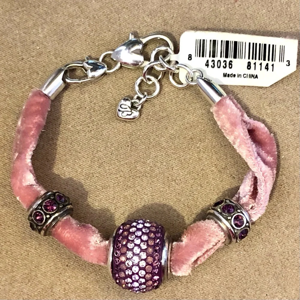 Brighton Cupid’s Kiss Super bead in 3 shades of Purple Ombré effect Big! Retired